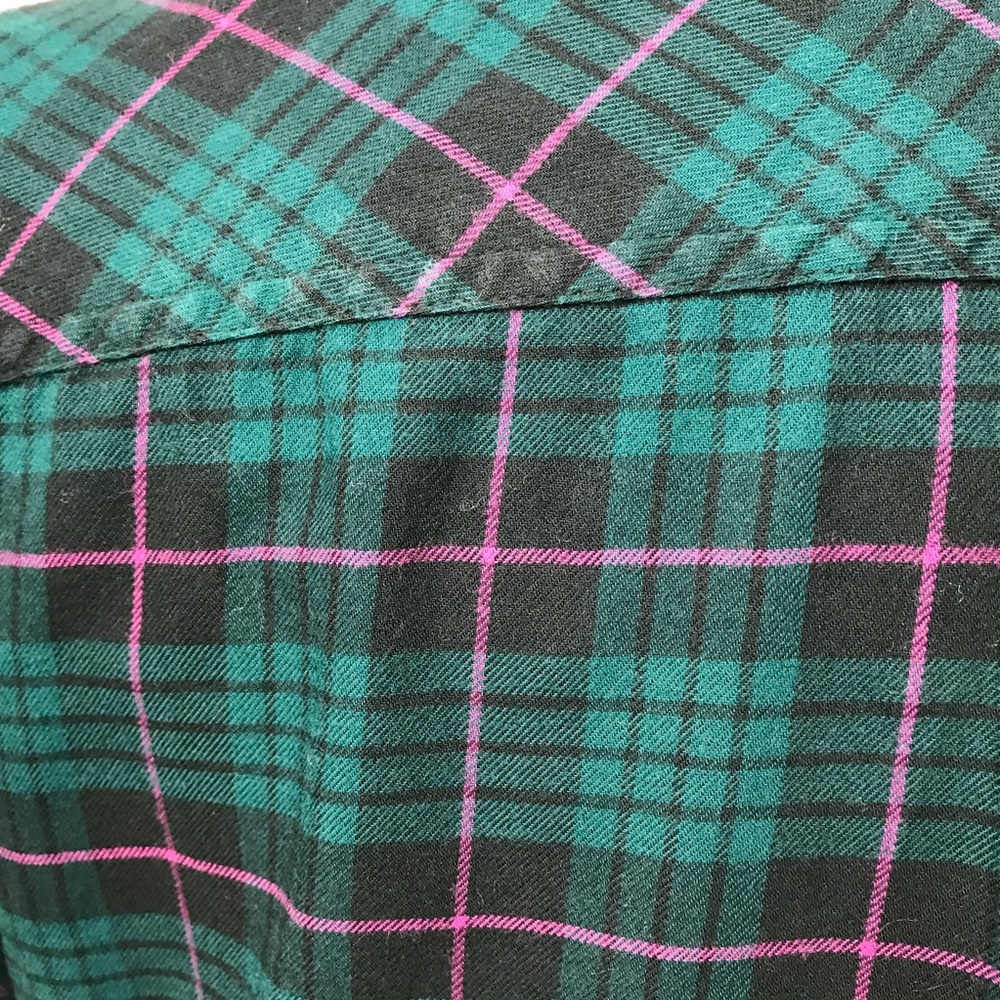 LL Bean plaid flannel shirt women’s medium - Picture 5 of 7